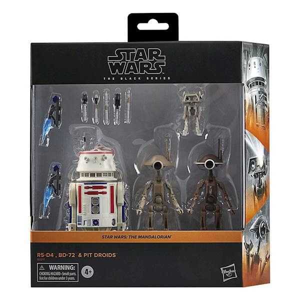 4-Pack R5-D4, BD-72 & Pit Droids - Star Wars: The Mandalorian Black Series