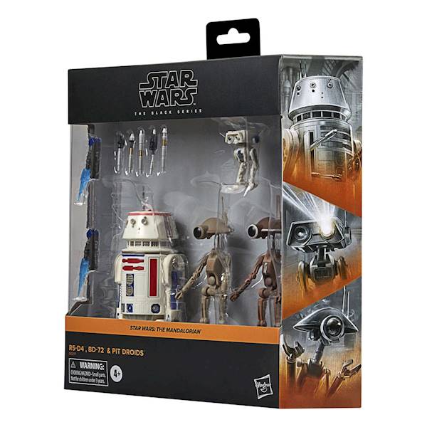 4-Pack R5-D4, BD-72 & Pit Droids - Star Wars: The Mandalorian Black Series