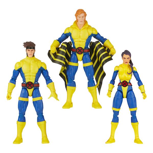 3-Pack Gambit, Marvel's Banshee, Psylocke:  X-Men 60th Anniversary Marvel Legends 15 cm