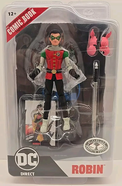 Robin (Batman: Reborn) 7in Figure z Komiksem (Page Punchers)
