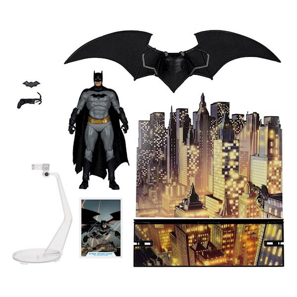 Batman with Bat-Glider (The Thirteenth Hour) (Gold Label) 18 cm
