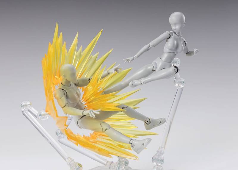 Tamashii Effect: Accessory Shock Impact Yellow Ver. dla figurek S.H.Figuarts