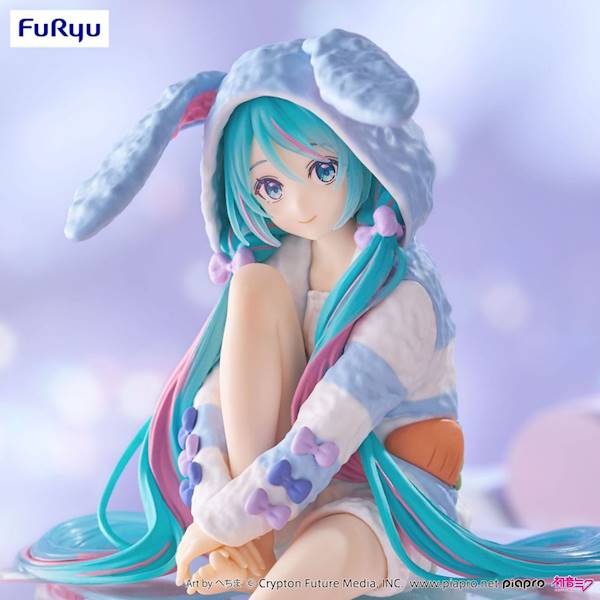 [PRZEDSPRZEDAŻ] Hatsune Miku Noodle Stopper - Hatsune Miku Rabbit Ear Hood Pajama Blue Color Ver. 14 cm