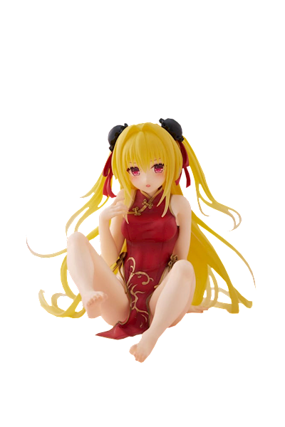 To Love Ru Darkness: Desktop Cute Figure - Golden Darkness (Chinese Dress Ver.) 13 cm