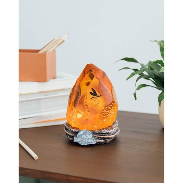 Lampka Jurassic Park - Bursztyn 13 cm