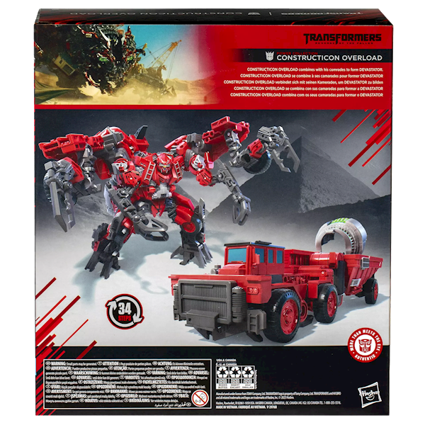 Transformers: Constructicon Overload - Studio Series Revenge of the Fallen MTMTE Collection 21 cm