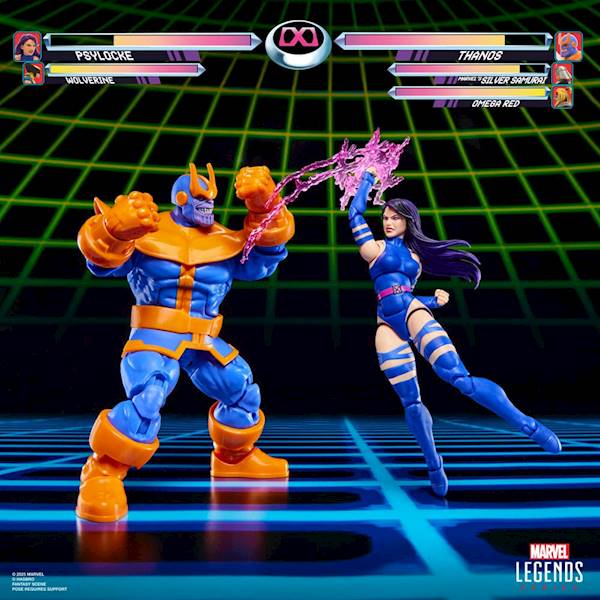 2-Pack Psylocke vs. Thanos - Marvel Legends Gamerverse 15 cm