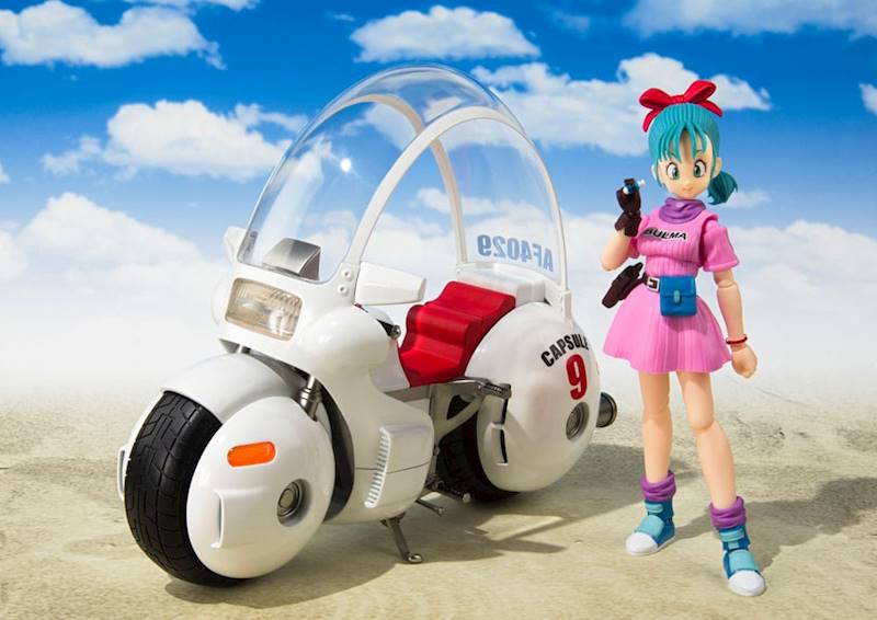 [PRZEDSPRZEDAŻ] Dragon Ball S.H. Figuarts Vehicle with Figure Bulma's Motorcycle Hoipoi Capsule No. 9 17 cm
