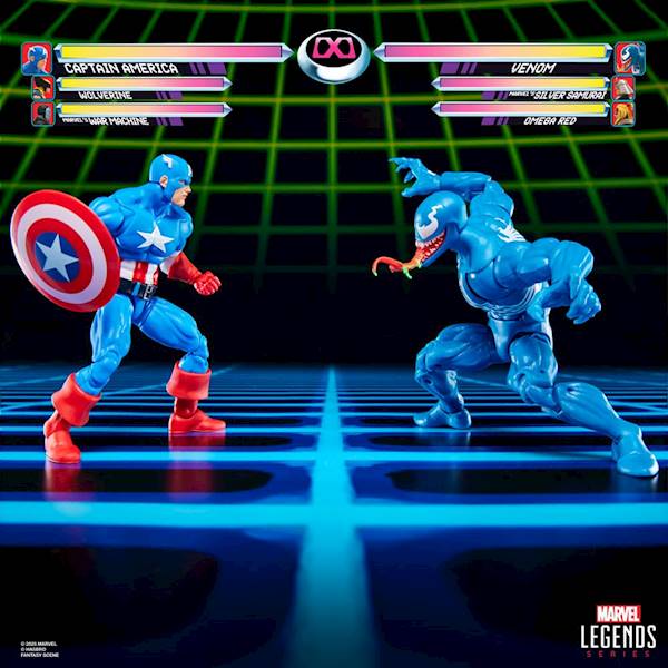 [PRZEDSPRZEDAŻ] Gamerverse: 2-Pack Captain America vs. Venom - Marvel Legends 15 cm