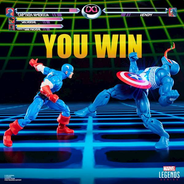 [PRZEDSPRZEDAŻ] Gamerverse: 2-Pack Captain America vs. Venom - Marvel Legends 15 cm