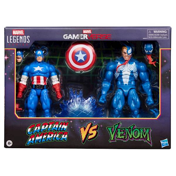 [PRZEDSPRZEDAŻ] Gamerverse: 2-Pack Captain America vs. Venom - Marvel Legends 15 cm