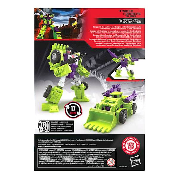 Transformers: Constructicon Scrapper - The Movie Generations Studio Series Voyager Class 16 cm