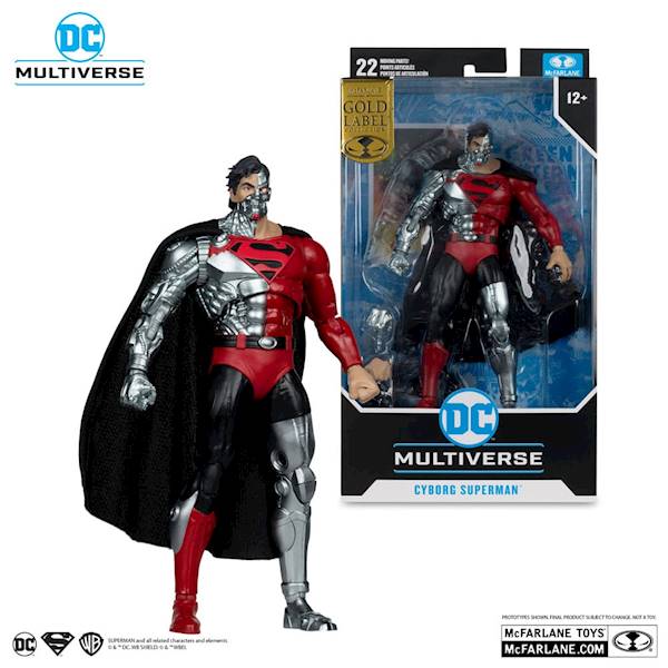 Revenge of the Green Lanterns: Cyborg Superman (Gold Label) - DC Multiverse 18 cm