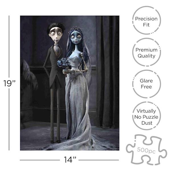 Puzzle: Gnijąca Panna Młoda - Victor i Emily (500)