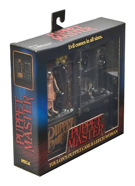 2 Pack Toulon's Puppet Case & Leech Woman - Puppet Master 11 cm