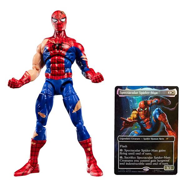 [PRZEDSPRZEDAŻ] Battle-Damaged Spider-Man (plus Exclusive Foil Card) 15 cm
