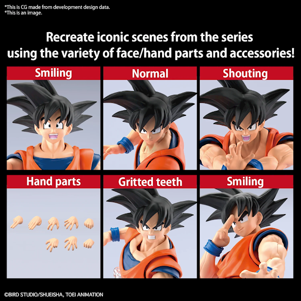 Midel do Składania: DRAGON BALL - Son Goku (New Spec Ver.) 12 cm