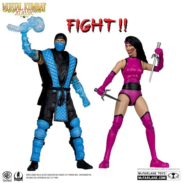 [PRZEDSPRZEDAŻ] Mortal Kombat: Klassic Sub-Zero vs Mileena Deluxe 2-Pak 18 CM