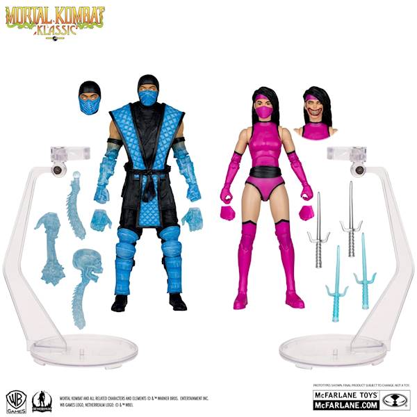 [PRZEDSPRZEDAŻ] Mortal Kombat: Klassic Sub-Zero vs Mileena Deluxe 2-Pak 18 CM