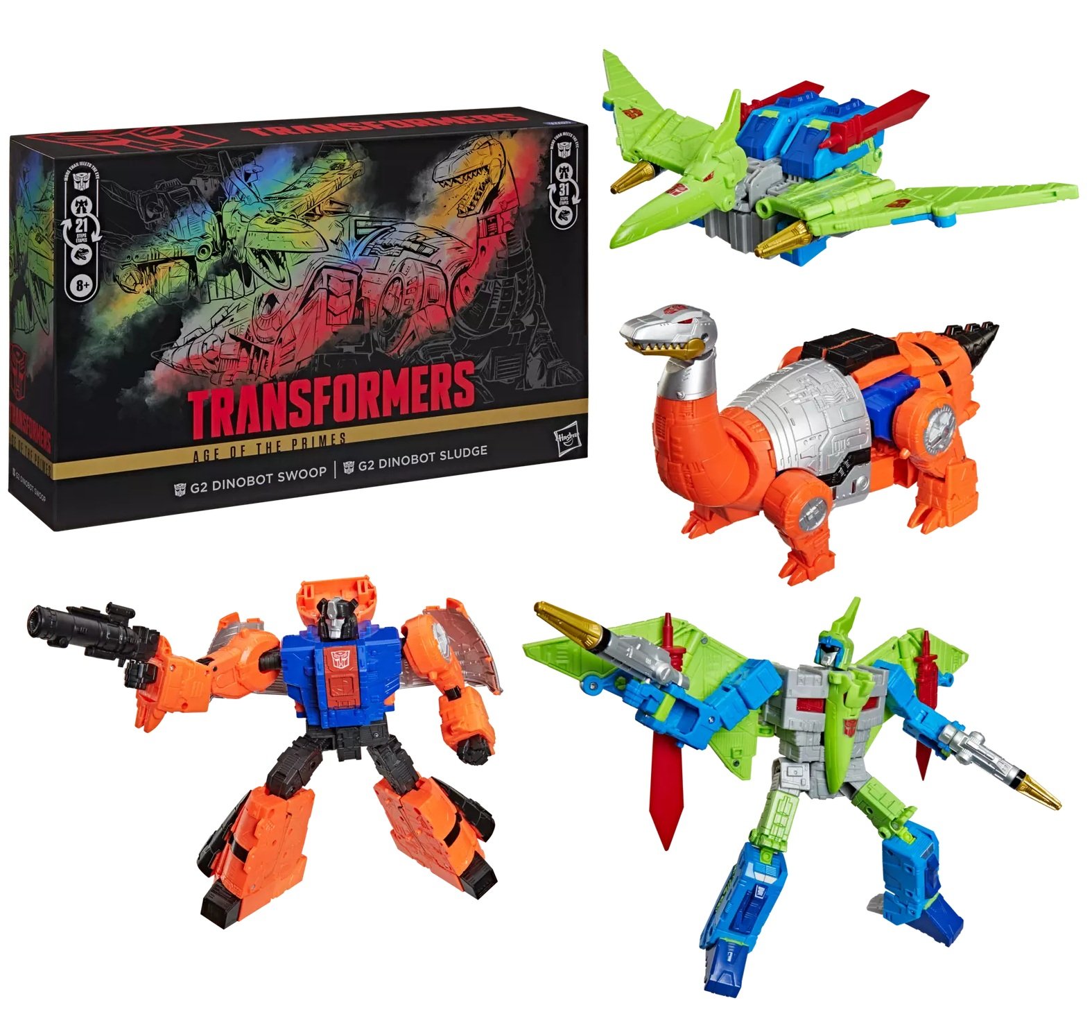 [PRZEDSPRZEDAŻ] Transformers: Dinobot Swoop and  Sludge - Age of the Primes G2 21 cm