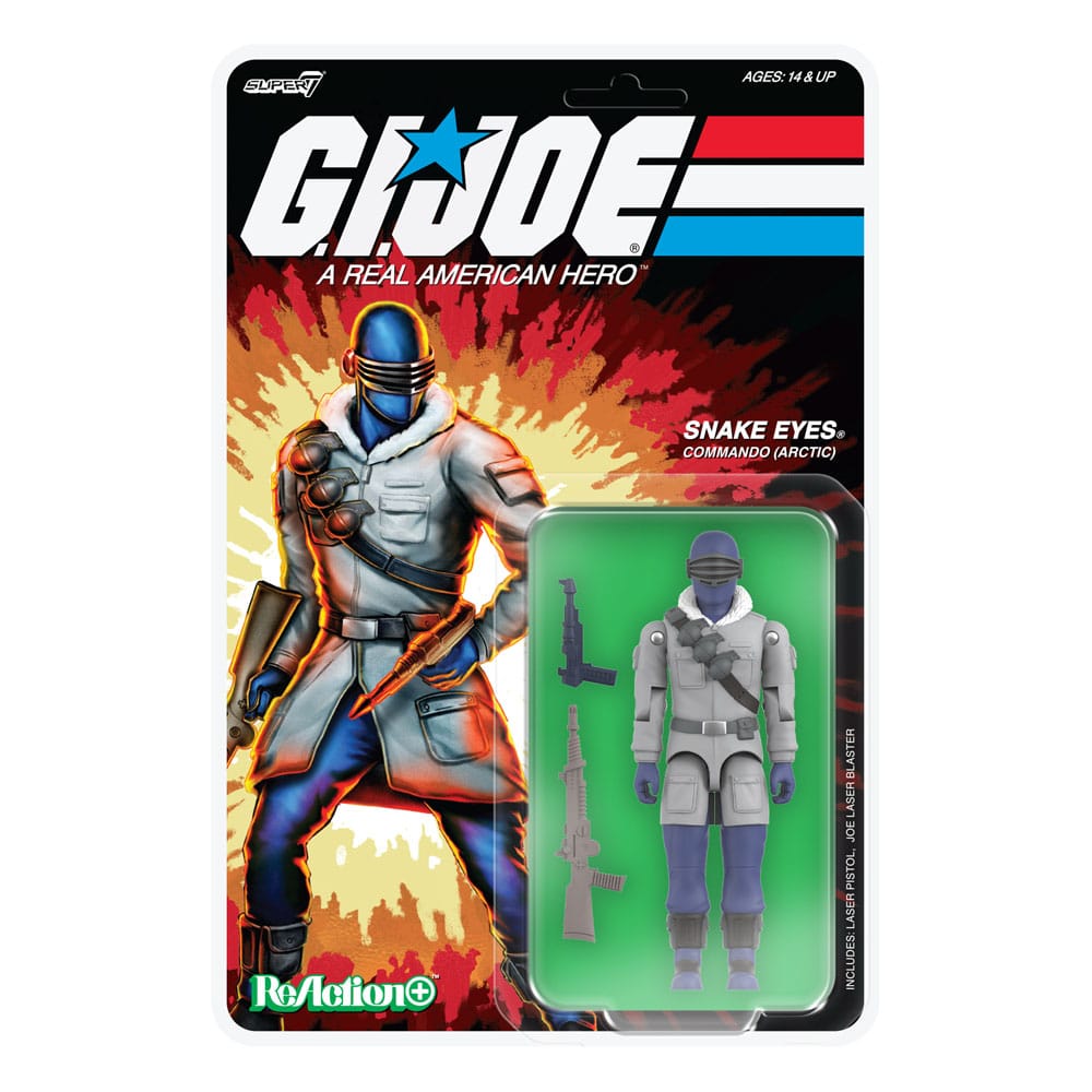 [PRZEDSPRZEDAŻ] GI Joe (Movie) ReAction+ Wave 5: Arctic Snake Eyes (Movie) 10 cm