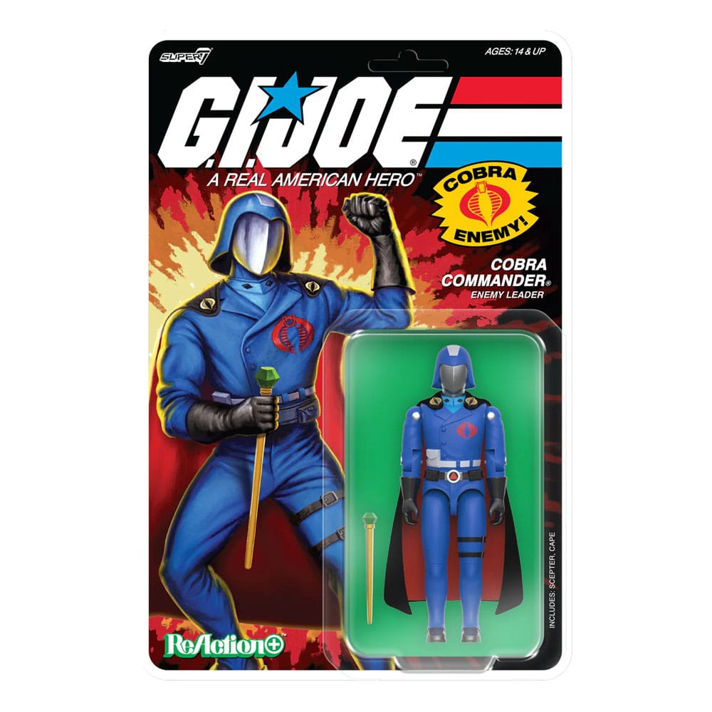 [PRZEDSPRZEDAŻ] GI Joe ReAction+ Wave 06: Cobra Commander (Movie, Black Cape) 10 cm