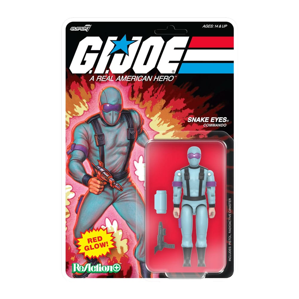 [PRZEDSPRZEDAŻ] GI Joe ReAction+ Wave 06: Snake Eyes (Red Glow, Crystal Poison) 10 cm