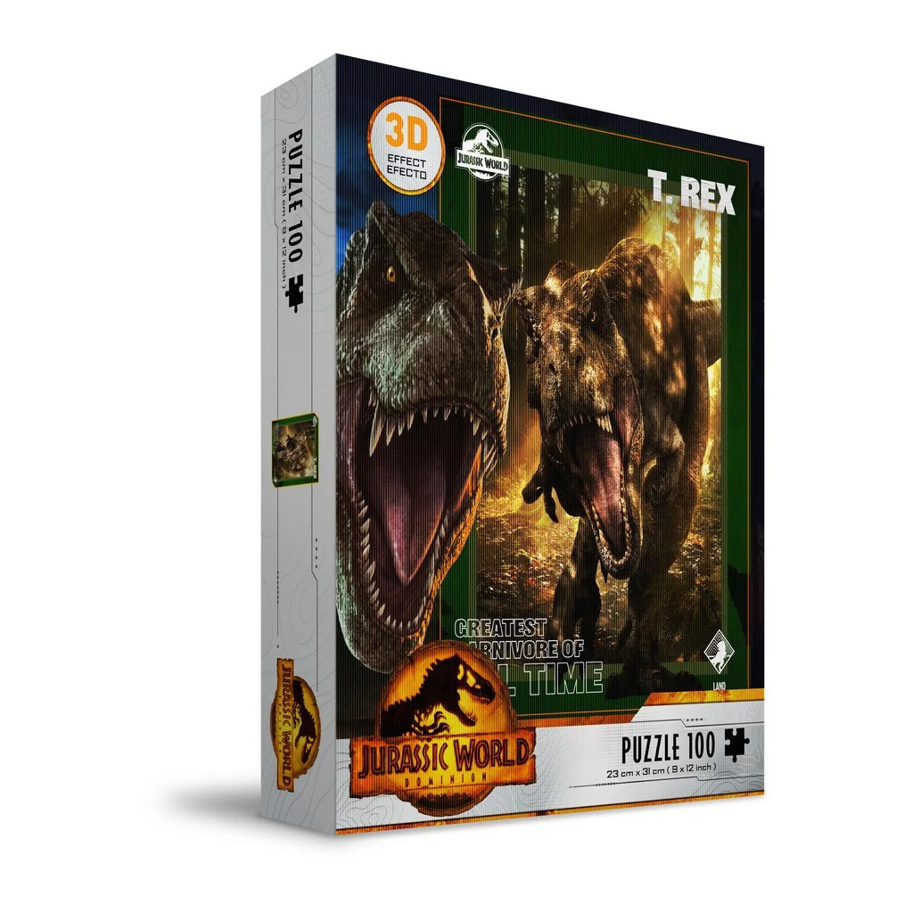 Puzzle JURASSIC WORLD: T-Rex - Puzzle 3D Efekt (100)