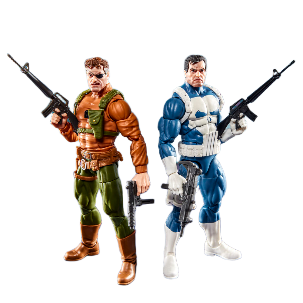 Punisher and Nick Fury - Marvel Legends Series Gamerverse 15 cm