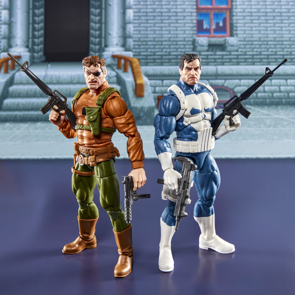 Punisher and Nick Fury - Marvel Legends Series Gamerverse 15 cm