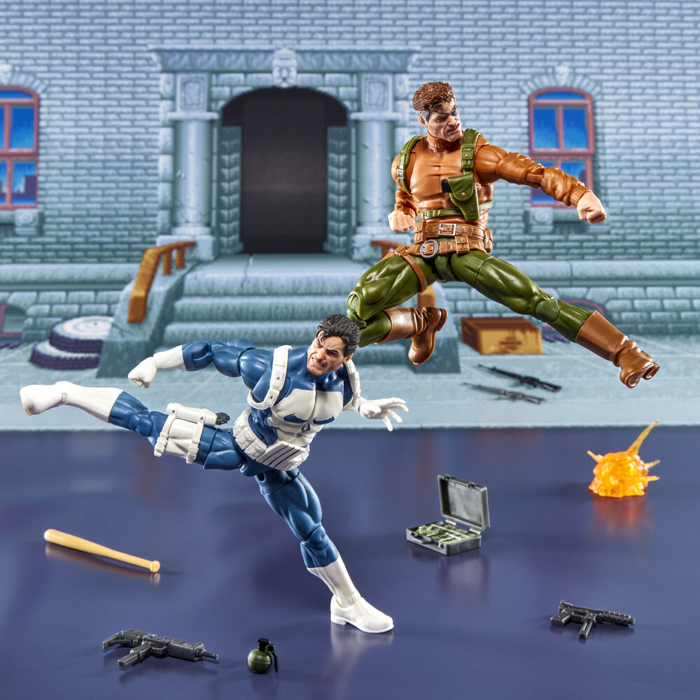 Punisher and Nick Fury - Marvel Legends Series Gamerverse 15 cm