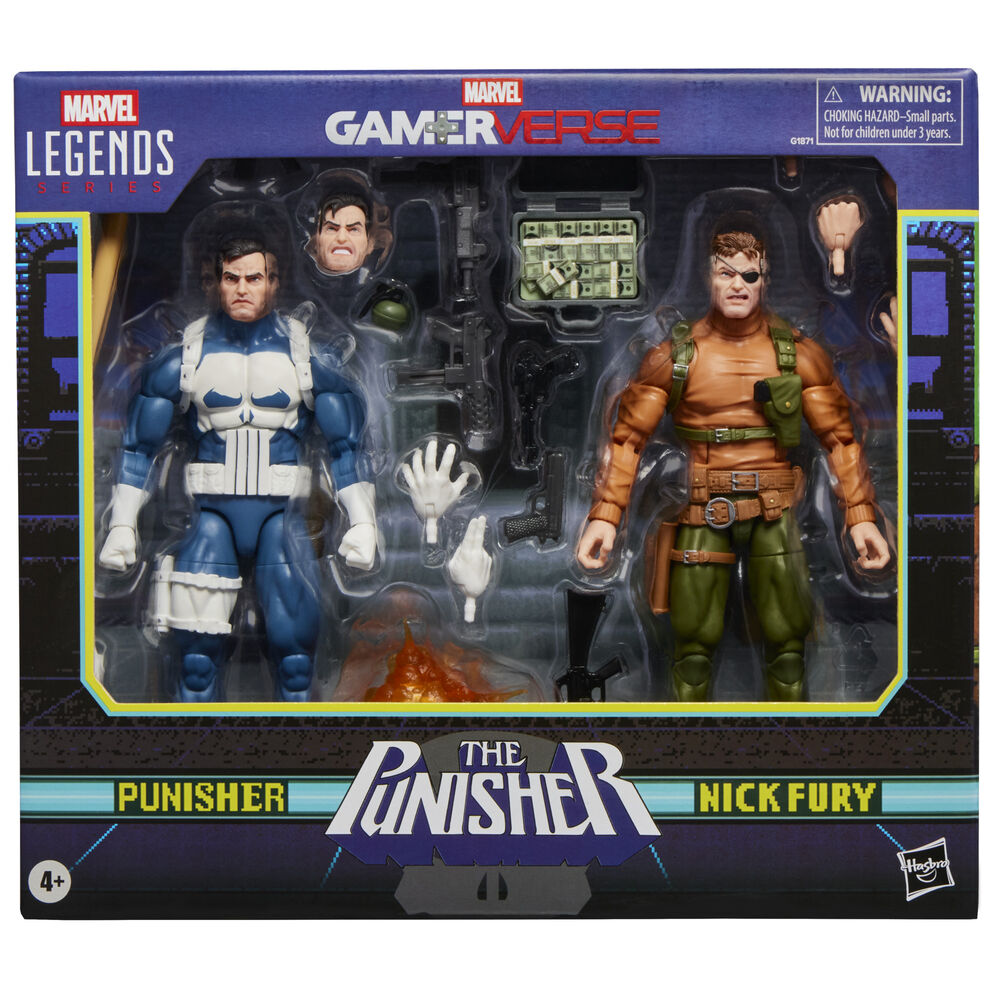 Punisher and Nick Fury - Marvel Legends Series Gamerverse 15 cm