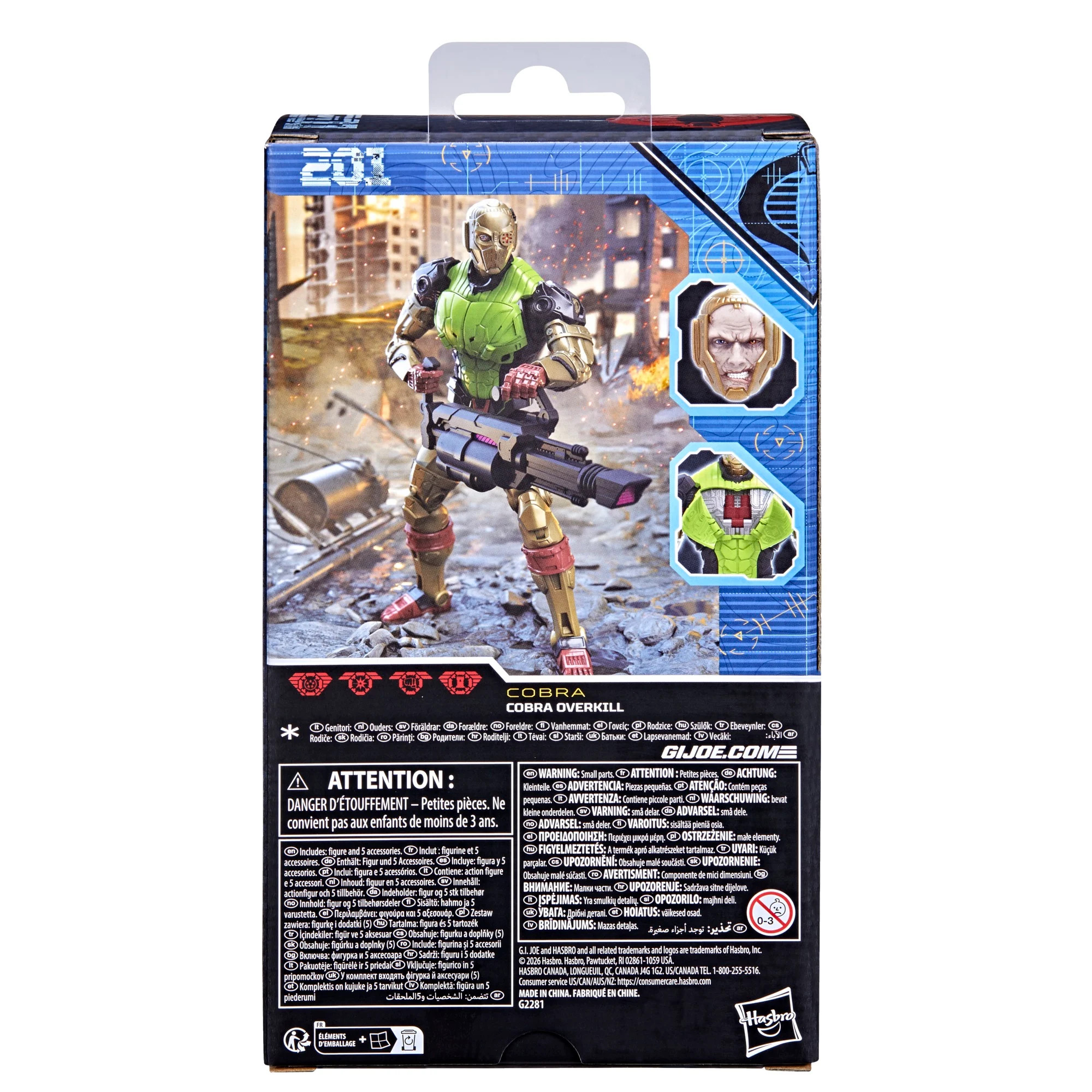 [PRZEDSPRZEDAŻ] G.I. Joe Classified Series #201 - Cobra Overkill 15 cm
