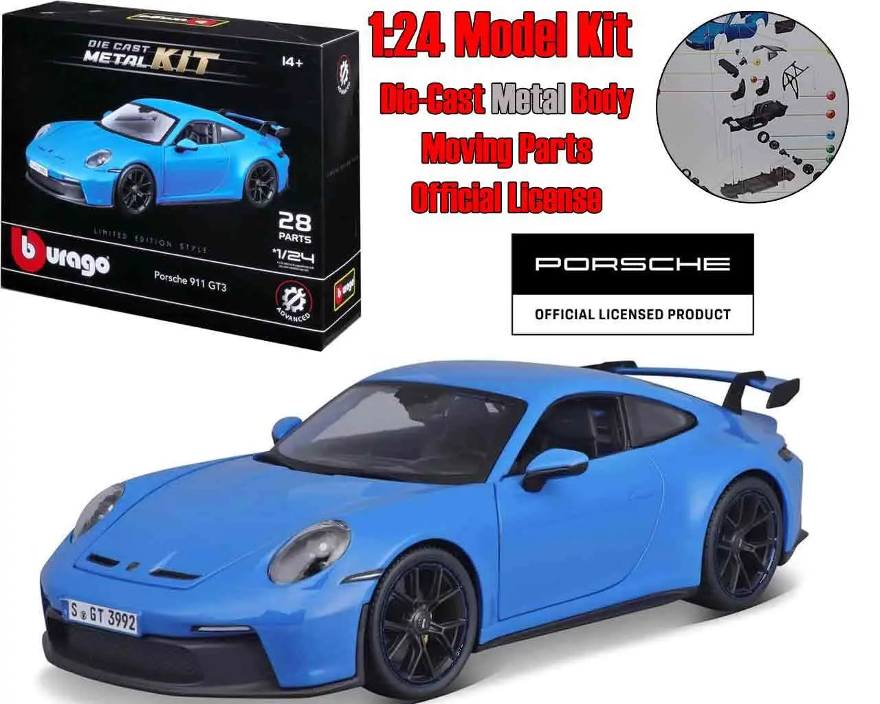 Model do składania: Porsche 911 GT3 - skala 1:24