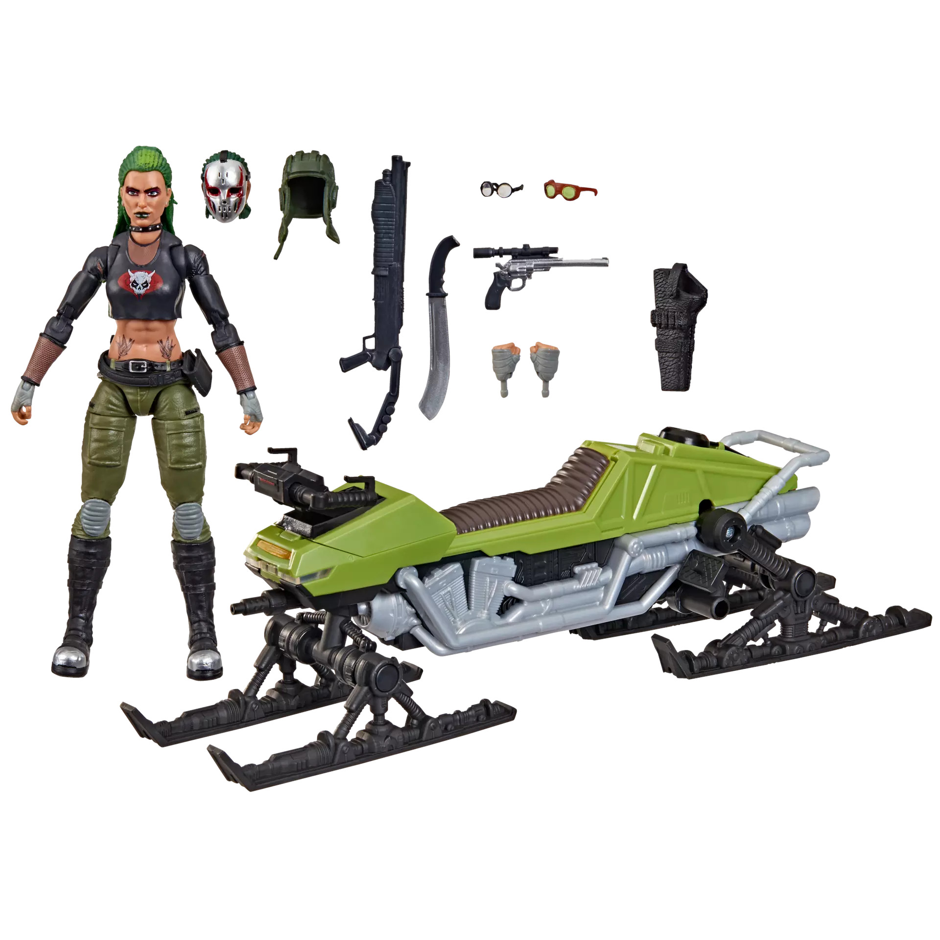 [PRZEDSPRZEDAŻ] G.I. Joe Classified Series #194, Zanya and Dreadnok Chameleon (Swamp Skier) Vehicle 15 CM