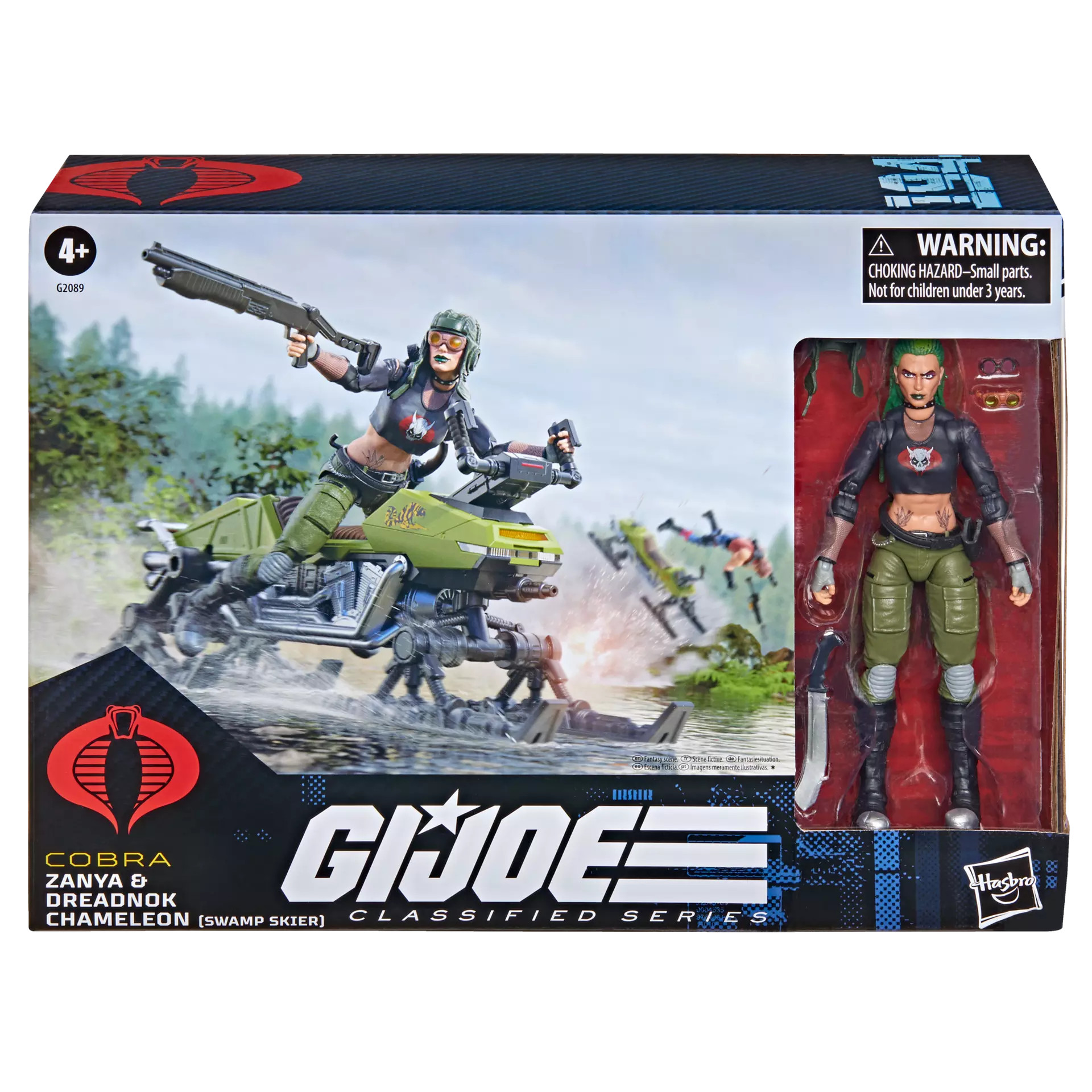 [PRZEDSPRZEDAŻ] G.I. Joe Classified Series #194, Zanya and Dreadnok Chameleon (Swamp Skier) Vehicle 15 CM
