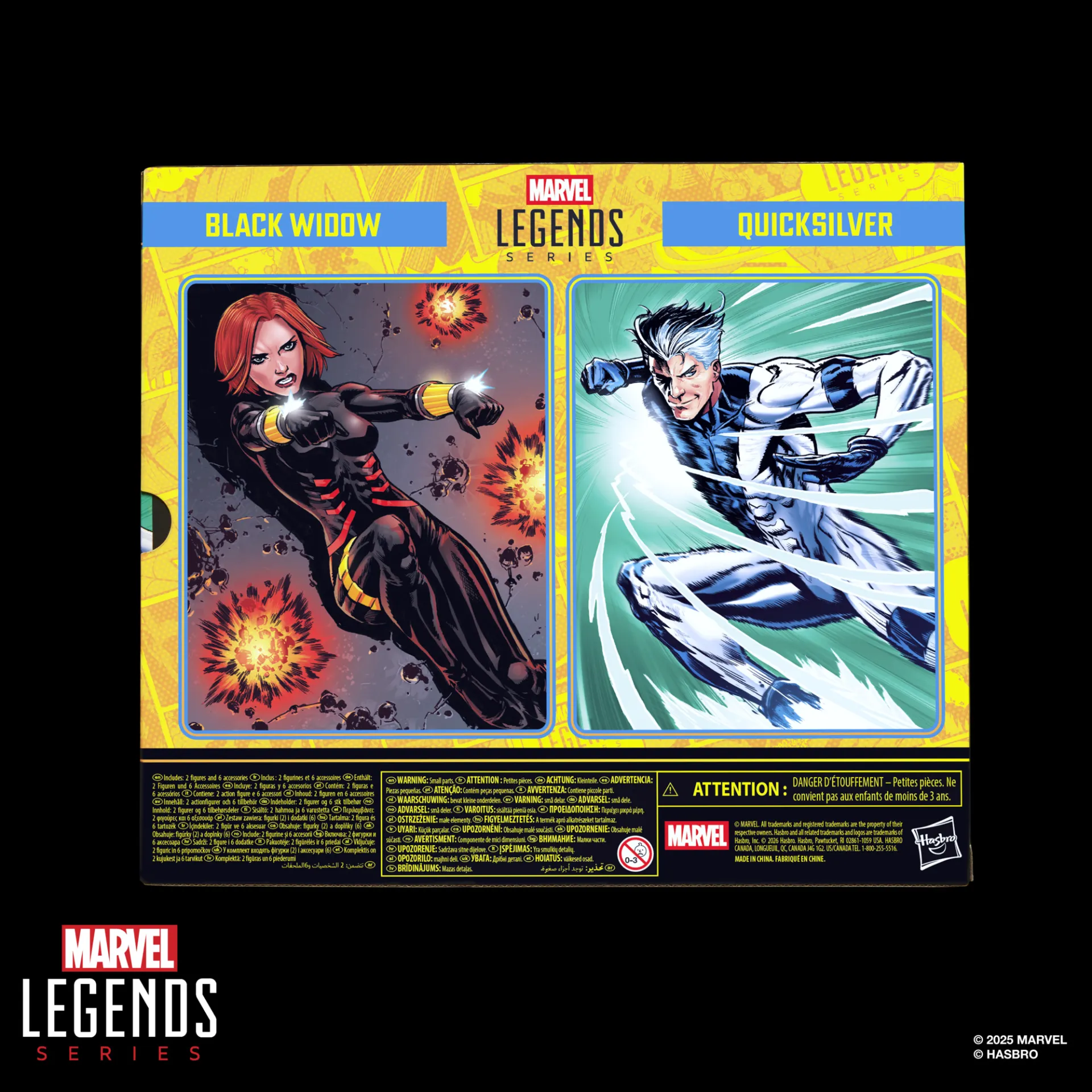 [PRZEDSPRZEDAŻ] Black Widow and Quicksilver - Marvel Legends Series Avengers 15 cm