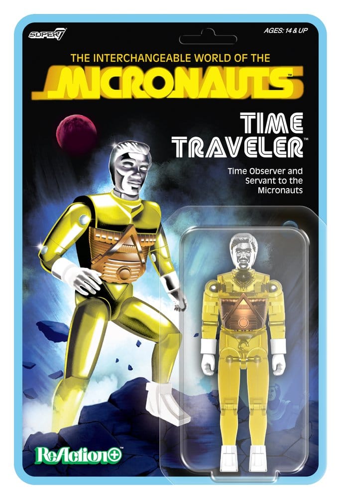 [PRZEDSPRZEDAŻ] Micronauts: Time Traveler (Translucent Yellow) - Wave 03 ReAction+ 10 cm