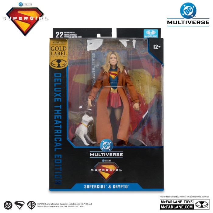 [PRZEDSPRZEDAŻ] Supergirl and Krypto (Supergirl Movie) Gold Label Deluxe Theatrical Edition 18 cm