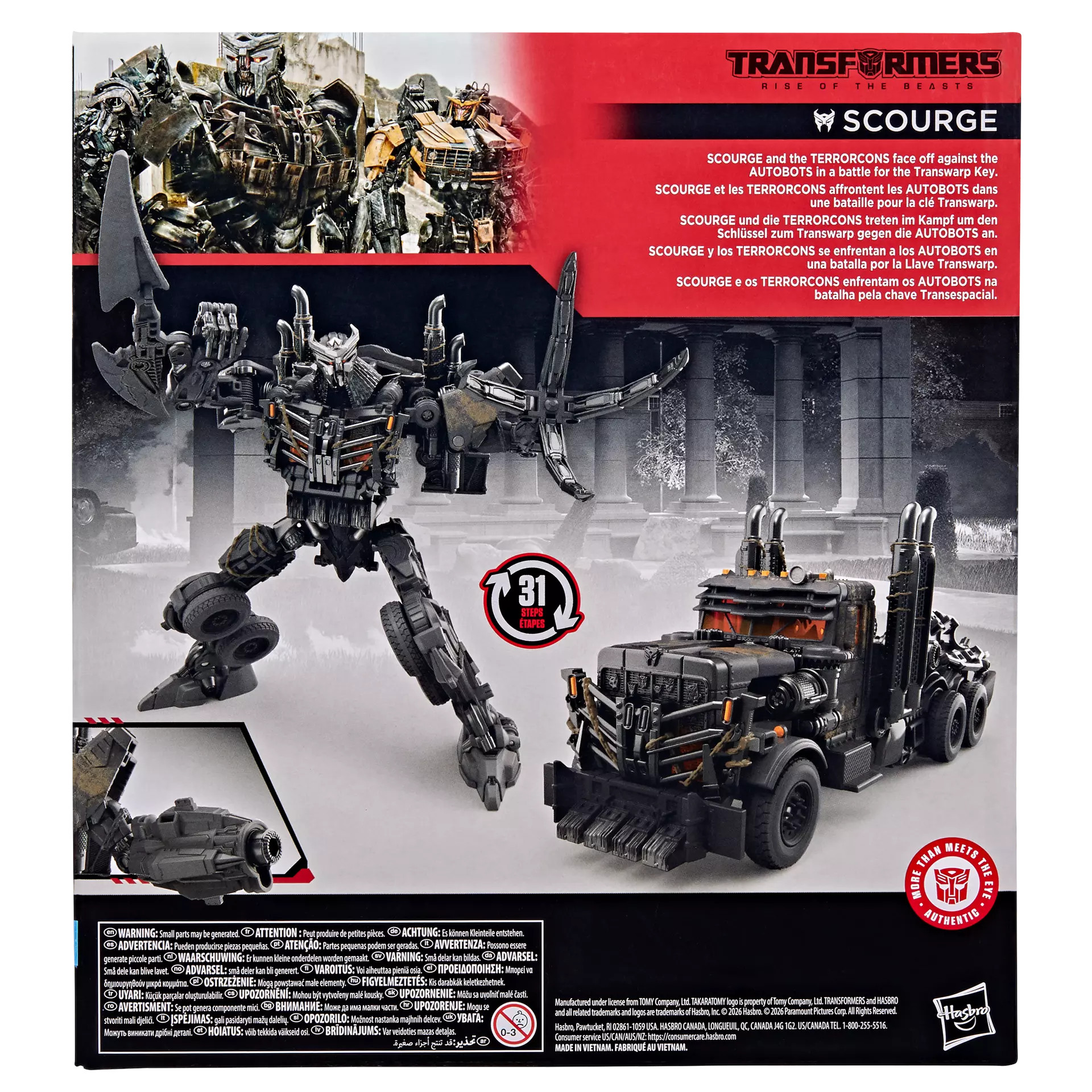 [PRZEDSPRZEDAŻ] Transformers: Rise of the Beasts - Scourge - Studio Series  Leader Class 21 cm