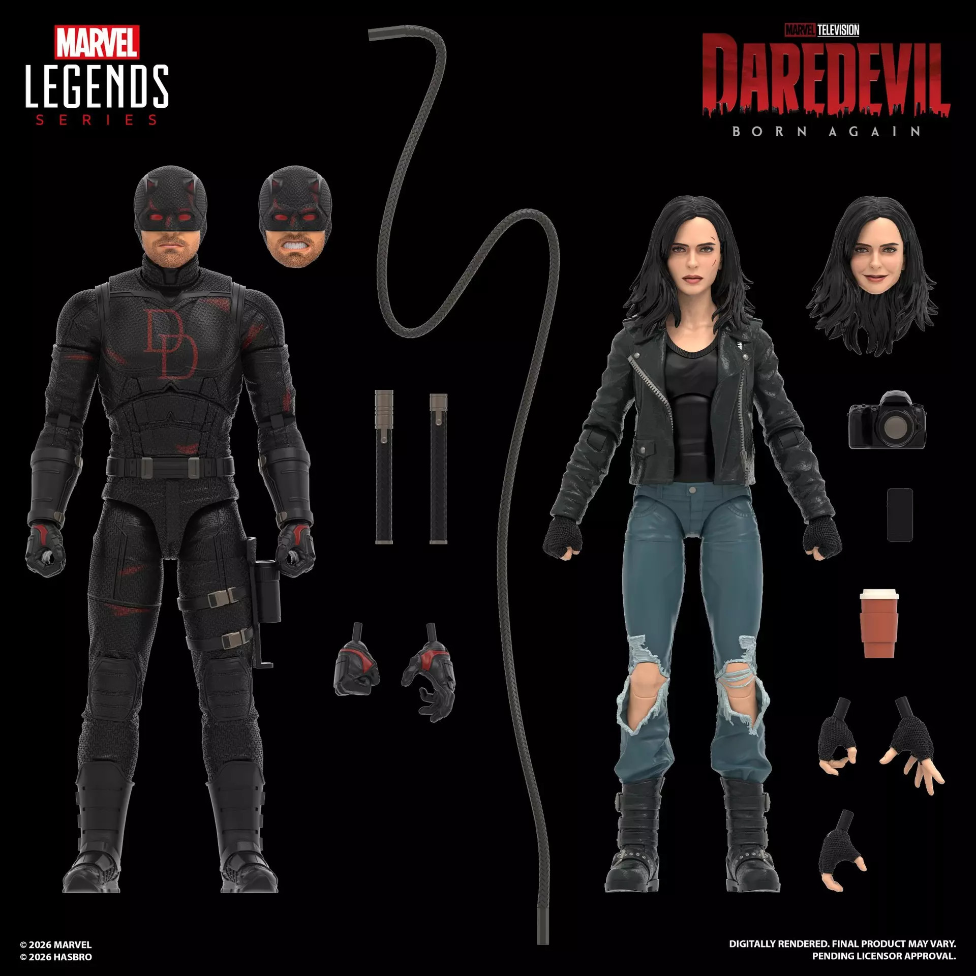 [PRZEDSPRZEDAŻ] Daredevil: Born Again Daredevil & Jessica Jones - Marvel Legends Series 15 cm