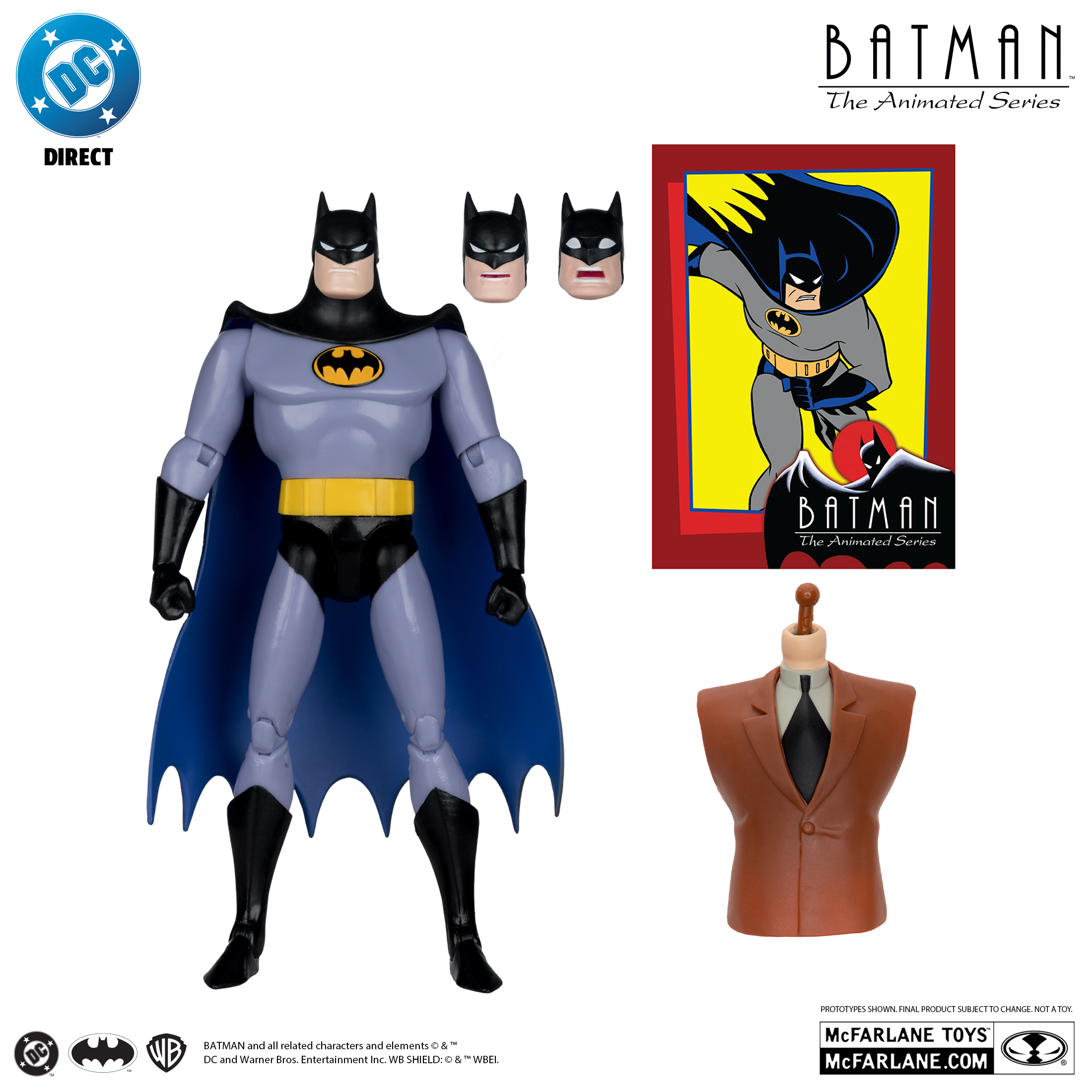 Batman: The Animated Series - Batman (with Alternate Expressions) 15 cm