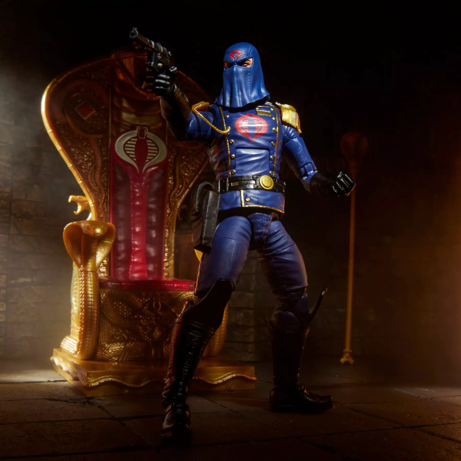 [PRZEDSPRZEDAŻ] G.I. Joe Classified Series #221, Cobra Commander in dress uniform & throne 15 cm