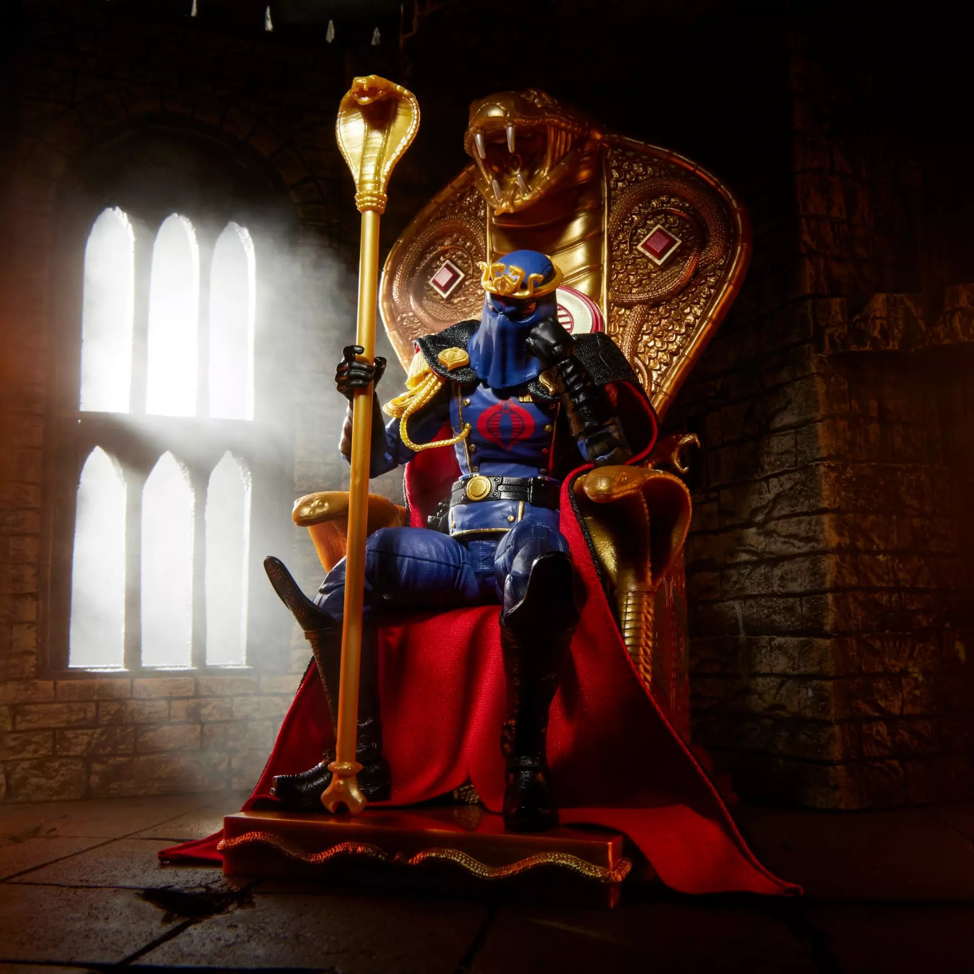 [PRZEDSPRZEDAŻ] G.I. Joe Classified Series #221, Cobra Commander in dress uniform & throne 15 cm
