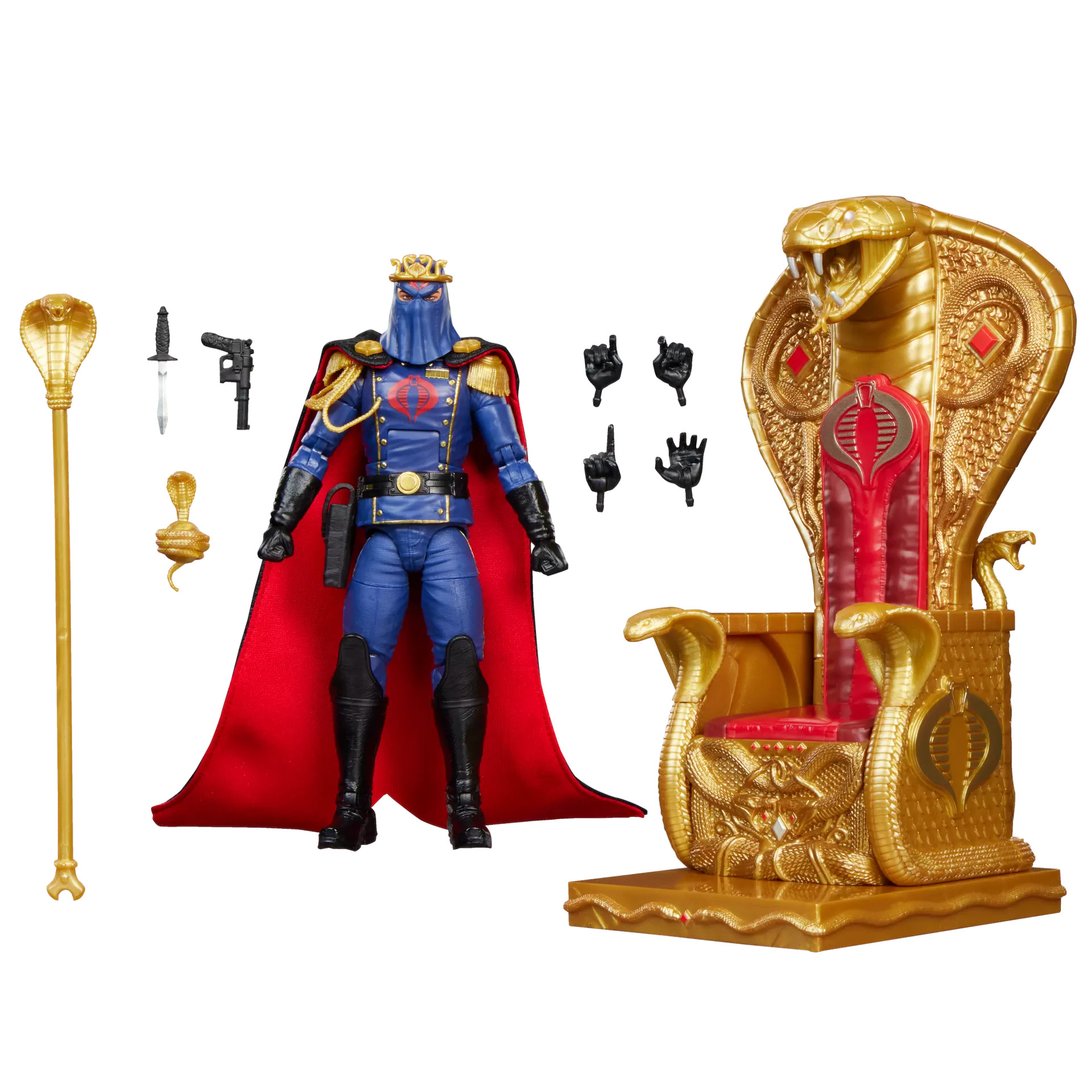 [PRZEDSPRZEDAŻ] G.I. Joe Classified Series #221, Cobra Commander in dress uniform & throne 15 cm