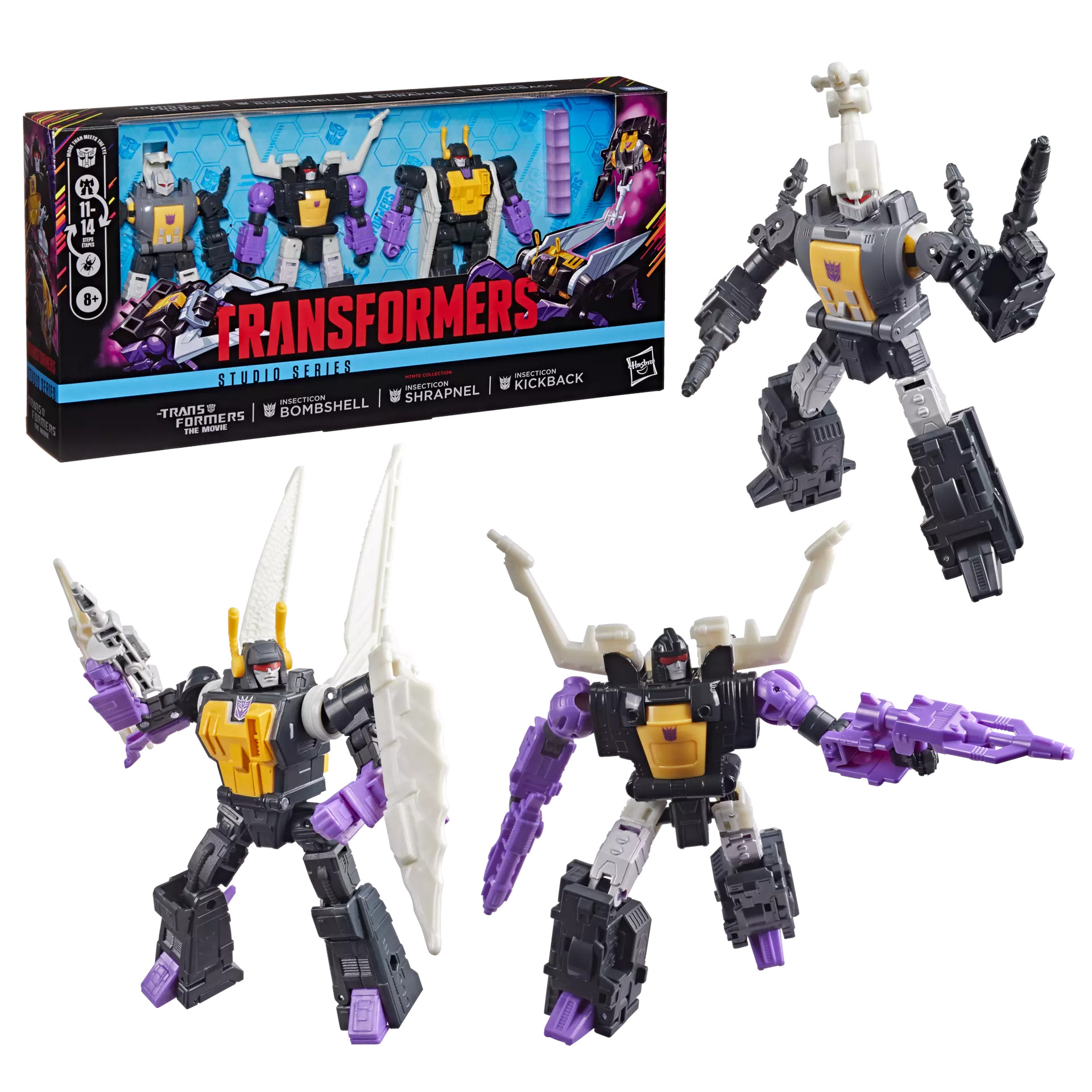 [PRZEDSPRZEDAŻ] Transformers: Bombshell, Shrapnel & Kickback - MTMTE Collection Insecticon 14 CM