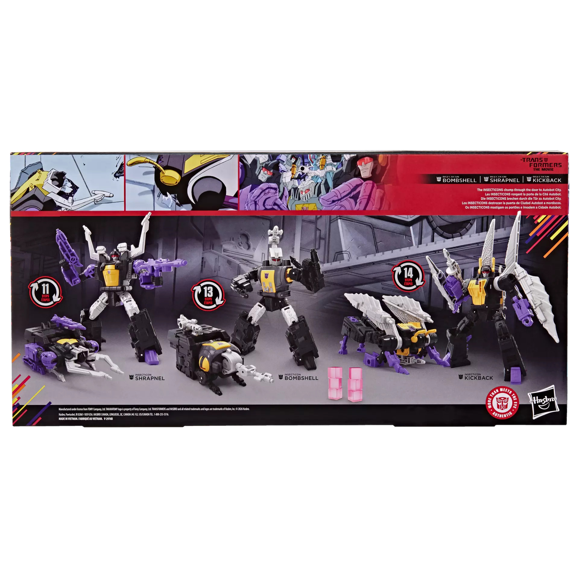 [PRZEDSPRZEDAŻ] Transformers: Bombshell, Shrapnel & Kickback - MTMTE Collection Insecticon 14 CM