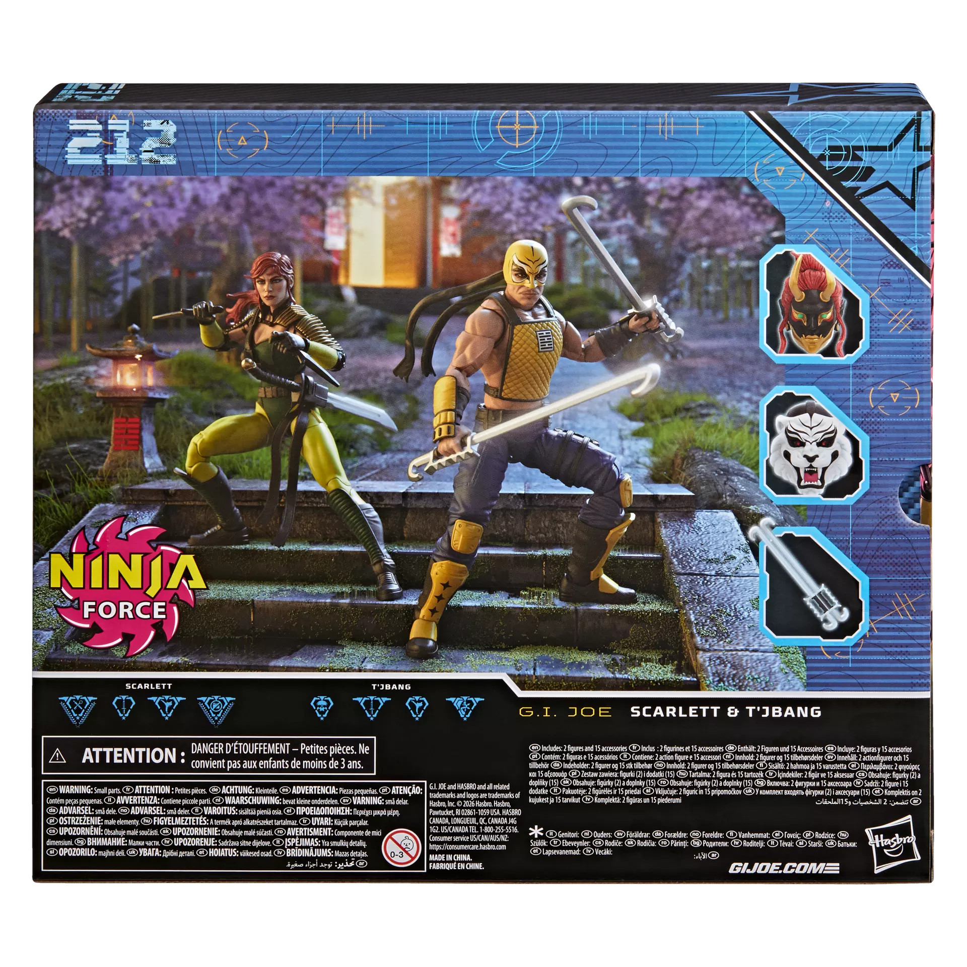 [PRZEDSPRZEDAŻ] G.I. Joe:  Ninja Force Scarlett and T'Jbang - Classified Series #212, 15 cm
