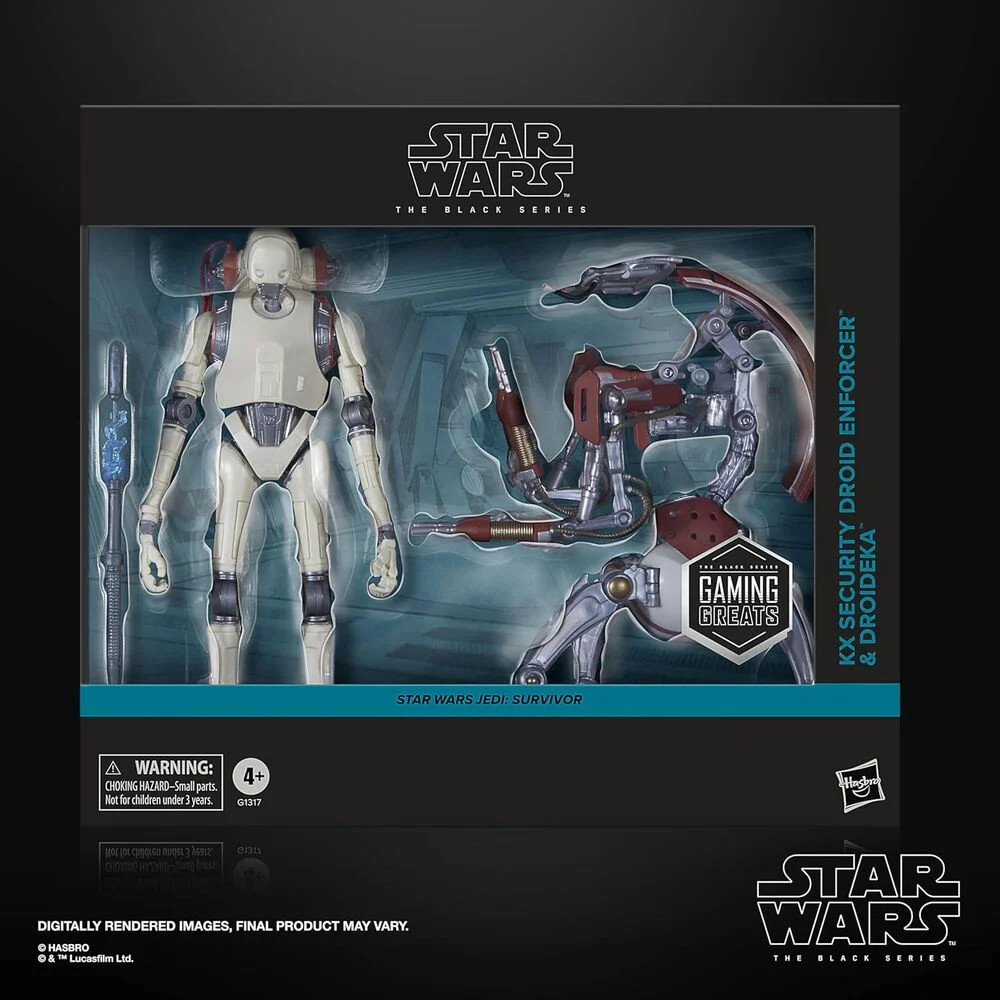 STAR WARS Jedi Survivor: KX Security Droid & Droideka 2Pk 15cm