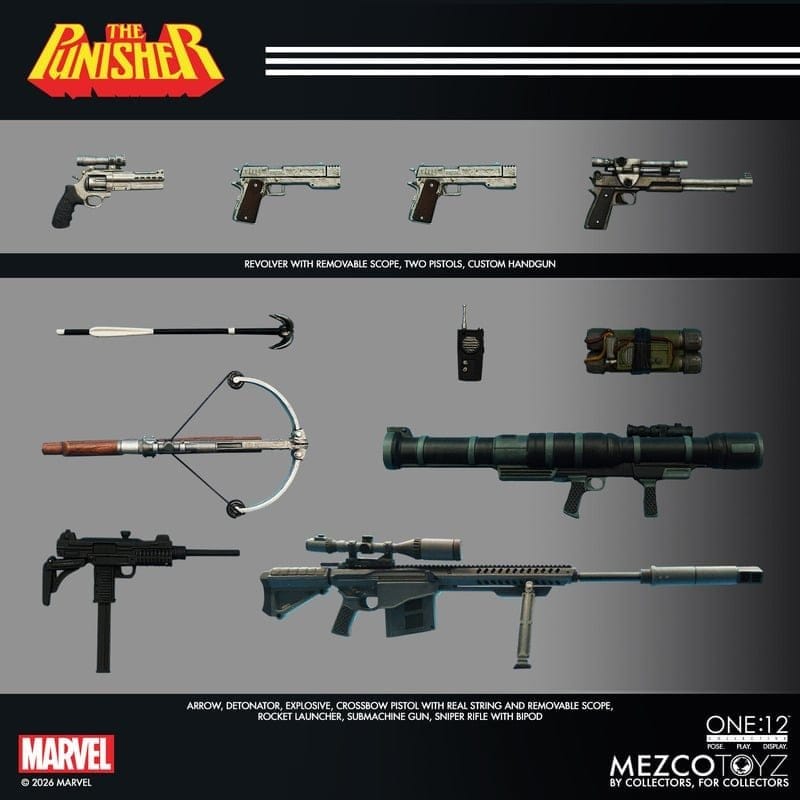 [PRZEDSPRZEDAŻ] Marvel Comics One:12 Collective 1/12 - Punisher 17 cm